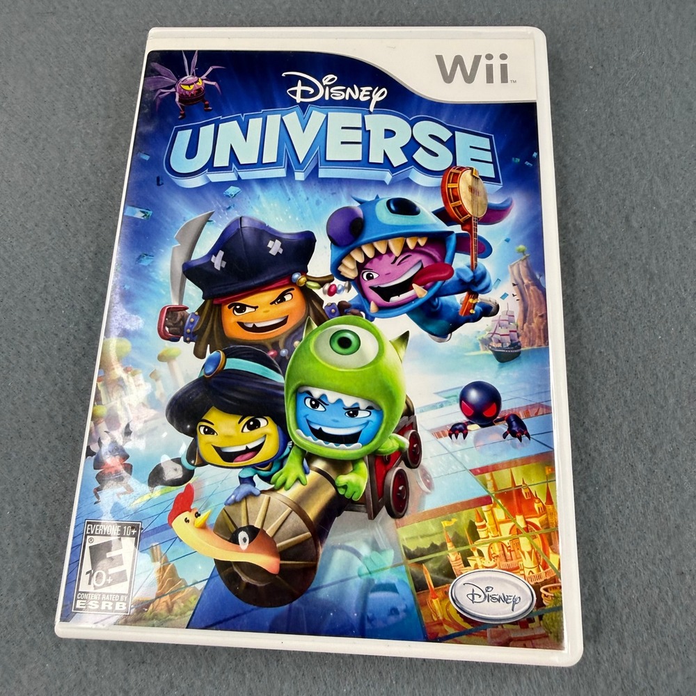 Disney Universe Video Game Nintendo Wii Unisex N/A Blue CIB Complete Manual
